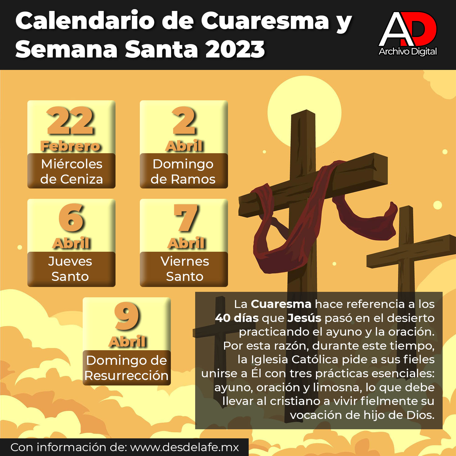 ️ Cuándo inicia la Cuaresma y SEMANA SANTA 2023 🙏